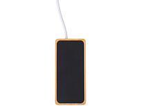 USB хаб с подсветкой лого Reedia S5, 3*USB, 1*Type C, бамбук, черный
