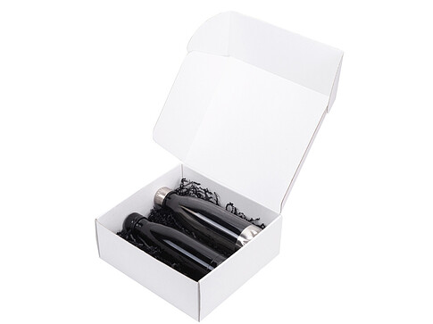 Подарочный набор с термосом и бутылкой Bottle set, черный