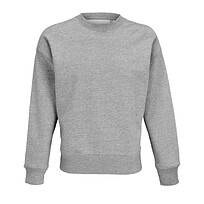 Свитшот унисекс Authentic, серый меланж