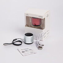 Портативная mini Bluetooth-колонка Sound Burger  Loto  серебро