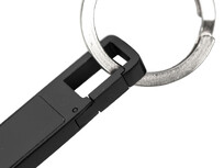 USB 2.0- флешка на 32 Гб c подсветкой логотипа Hook LED, темно-серый, белая подсветка