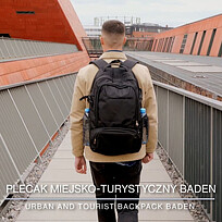 Рюкзак городской и туристический Baden, черный
