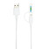 Кабель «2 в 1» с лицензированным MFi разъемом Apple Lightning, белый