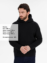 Худи оверсайз унисекс Snuggie, черное, XS/S