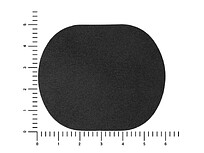 ПАТЧ ОВАЛ nubuk (чёрный) 6,0 х 5,0 см