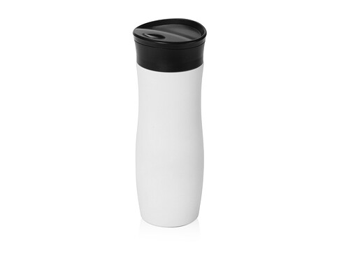 Вакуумная термокружка с кнопкой Streamline, Waterline, soft-touch, белый
