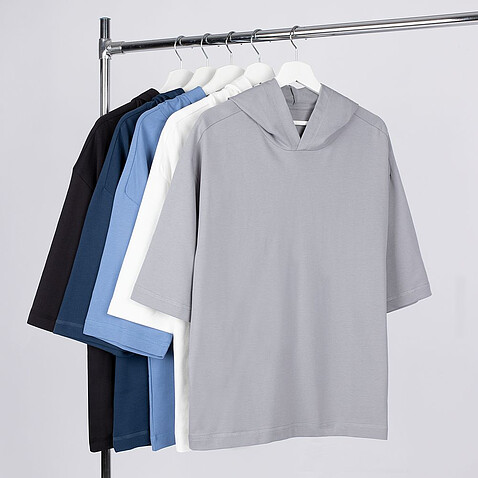 Футболка оверсайз унисекс с капюшоном Neofit, темно-синяя, XL/2XL