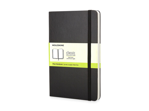 Записная книжка Moleskine Classic (нелинованный) в твердой обложке, Pocket (9x14см), черный