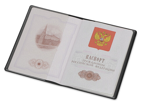 Классическая обложка для паспорта Favor, черная