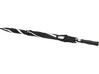Джефф 30-дюймовый ветрозащитный зонт-трость, белый/черный