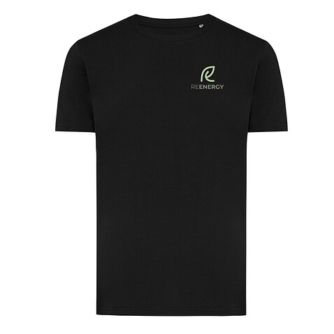 Футболка Iqoniq Brett из переработанного хлопка AWARE™, унисекс, 180 г/м², черный, XS