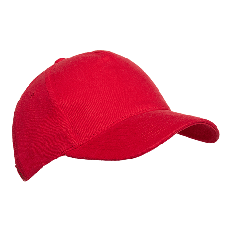 Бейсболка STAN 5 клиньев хлопок 280, 11, Красный,  (14)  (56-58/ONE SIZE)
