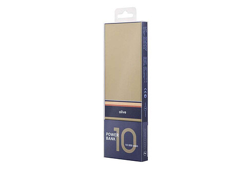 Внешний аккумулятор Rombica NEO ARIA Olive, 10000мАч, Soft-touch, PD, QCharge, Type-C, оливк/синий