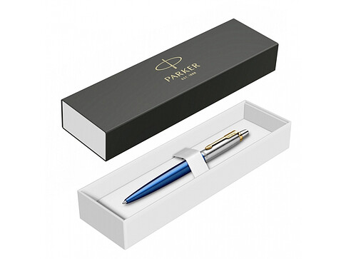 Шариковая ручка Parker Jotter SE 135 Lacquer Blue St.Steel GT, стержень: M, цвет чернил : blue, в подарочной упаковке