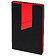 Ежедневник Bookmark, недатированный, черный с красным