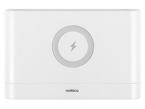 Часы с беспроводным зарядным устройством Rombica Timebox 1, белый
