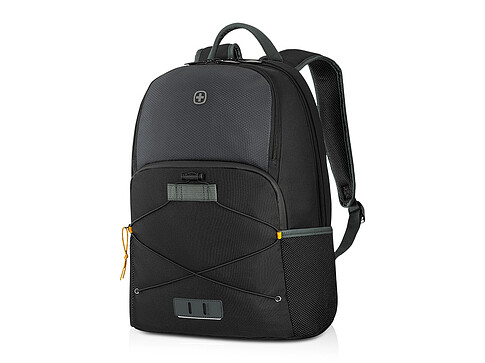 Рюкзак WENGER Trayl 15.6, чёрный, переработанный ПЭТ, 34 x 20 x 45 см, 22 л.