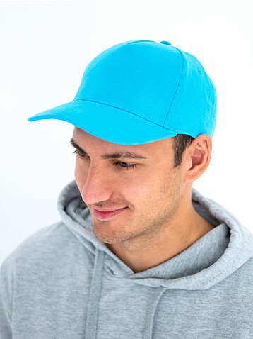 Бейсболка STAN 5 клиньев хлопок 280, 11, Зелёный,  (30/1)  (56-58/ONE SIZE)