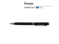 Ручка Firenze шариковая автоматическая софт-тач, черная