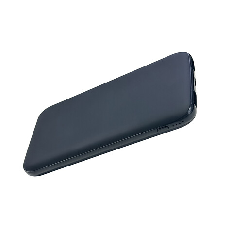 Внешний аккумулятор Kugo, 10000 mAh с подсветкой гравировки, черный