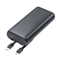 Внешний аккумулятор Goliath с быстрой зарядкой (до 22,5W), 20000 mAh, черный