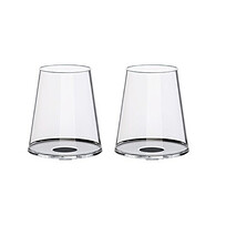 Хрустальный бокал для красного вина на магните Trebonn SplitGlass, 2 шт, 450 мл, черный
