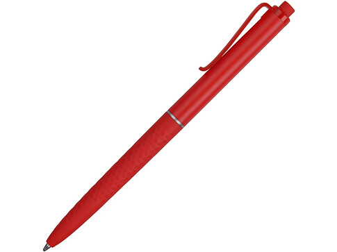 Ручка пластиковая soft-touch шариковая Plane, красный