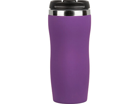 Термокружка Double wall mug C1, soft touch, 350 мл, фиолетовый