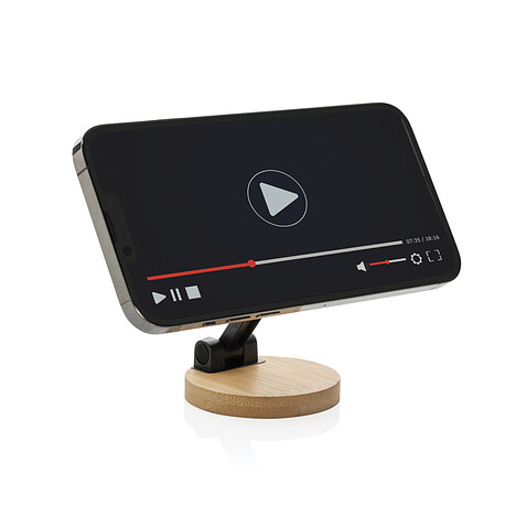 Подставка для телефона Magmount из бамбука и переработанного пластика RCS, черный