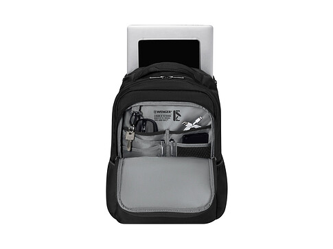 Рюкзак WENGER XE Resist 16, черный, переработанный ПЭТ/Полиэстер, 30х20х44 см, 23 л.