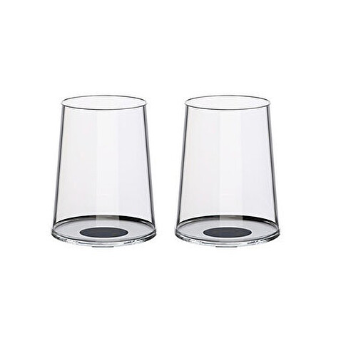 Хрустальный бокал для белого вина на магните Trebonn SplitGlass, 2 шт, 280 мл, черный