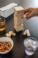 Настольная игра из дерева Башня, белый