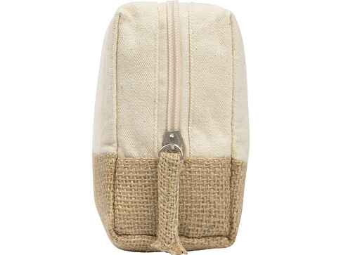 Косметичка Jute с ручкой из хлопка и джута, натуральный