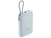 Внешний аккумулятор со встроенным кабелем Mi Power Bank 10000mAh (Integrated Cable) Ice Blue GL