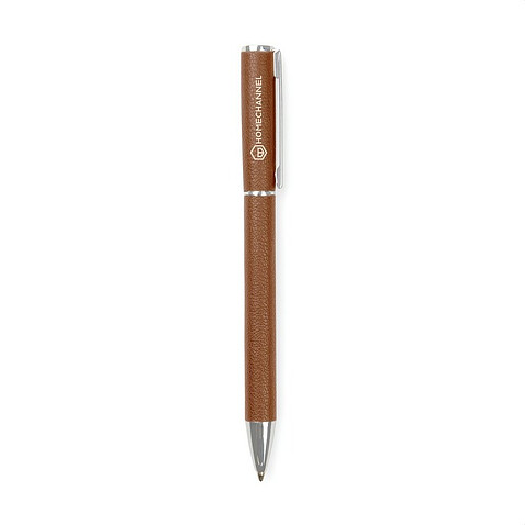 Шариковая ручка VINGA Timo из переработанного алюминия, коричневый
