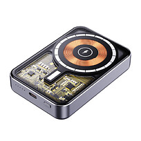 Магнитный внешний аккумулятор Proton с беспроводной зарядкой (15W), 10000 Mah, графитовый