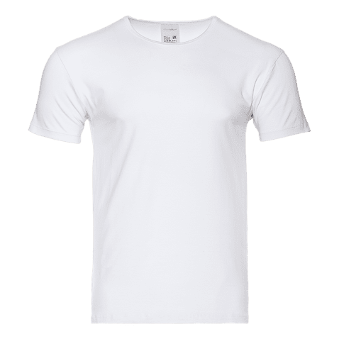 Футболка мужская STAN хлопок/эластан 180, 37, Белый,  (10/1)  (44/XS)