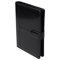 Ежедневник в суперобложке Country Business Pristine A5+, черный, недатированный, с магнитным клапаном, в твердой обложке c поролоном, в подарочной коробке