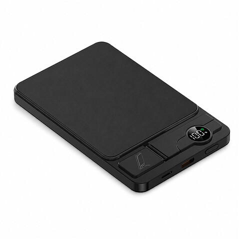 Внешний аккумулятор c беспроводной зарядкой Superb, 5000 mAh, черный