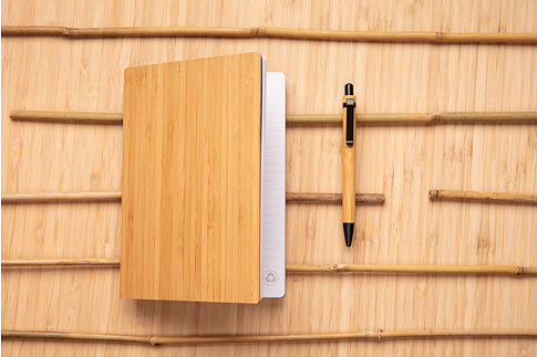 Набор из блокнота и ручки Bamboo, А5, коричневый