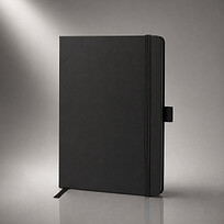 Блокнот ColorNote Black, твердая обложка A5, 80 листов, черный