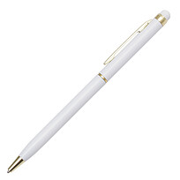 Пластиковая шариковая ручка Touch Pointer, белая
