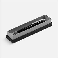 Ручка шариковая Arvent Glossy в футляре, черная