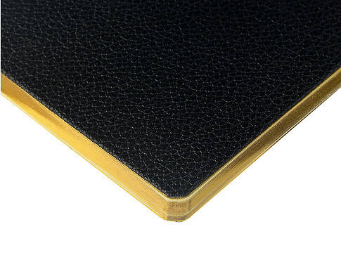 Еженедельник недатированный А6 Black с нашивкой, черный