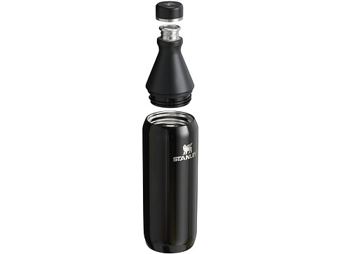 Бутылка для воды Stanley All Day Slim объемом 600 мл - черный глянцевый