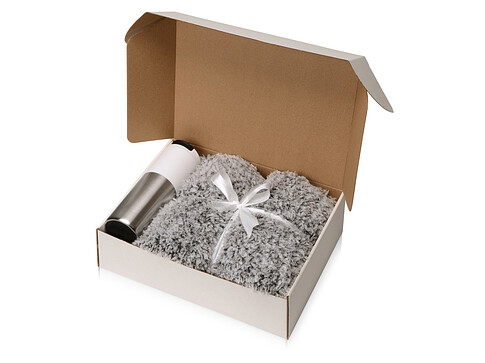 Подарочный набор с пледом и термокружкой Хюгге