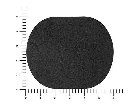 ПАТЧ ОВАЛ nubuk (чёрный) 6,0 х 5,0 см