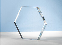 Награда Hexagon, прозрачный
