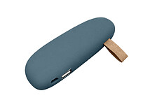 PB_Small_stone Универсальное зарядное устройство power bank в форме камня. 2600MAH. Темно-синий (чистый хлястик)