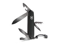 Нож перочинный VICTORINOX Spartan Onyx Black, 91 мм, 12 функций, чёрный, со шнурком в комплекте